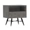 Armen Living Makena 1 Drawer Night Stand in Gray Acacia Wood LCMKLATG - alternate 1